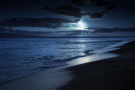 Light Up The Night Full Moon Beach Walk .